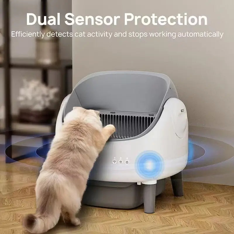 Smart Automatic Cat Litter Box | App Control, Self-Cleaning