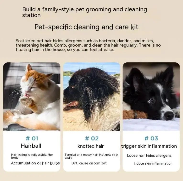 Pet Grooming Vacuum Cleaner — Dog Groomer with Clippers & Shaver - petcareville