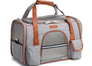 Foldable Pet Backpack — Lightweight, Corduroy Carrier with Breathable Design & Free Summer Mat, Multiple Colors - petcareville