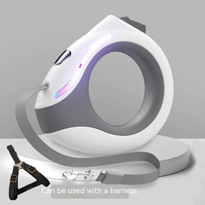 Glowing Retractable Pet Lead — Luminous, Adjustable, ABS Nylon Leash for Safe Night Walks, 3m & 5m - petcareville