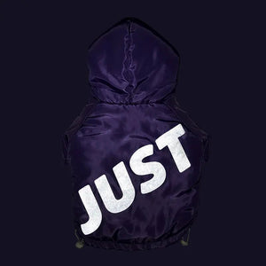 Pet Winter Cotton-Padded Jacket — Warm, Stylish Dog Coat in Purple, Sizes XL to 3XL - petcareville