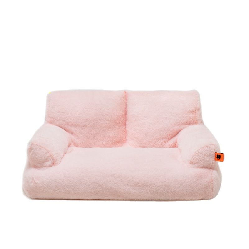 Cozy Winter Pet Bed with Dutch Velvet – Soft, Durable, Anti-Collapse Sofa for Cats & Small Dogs