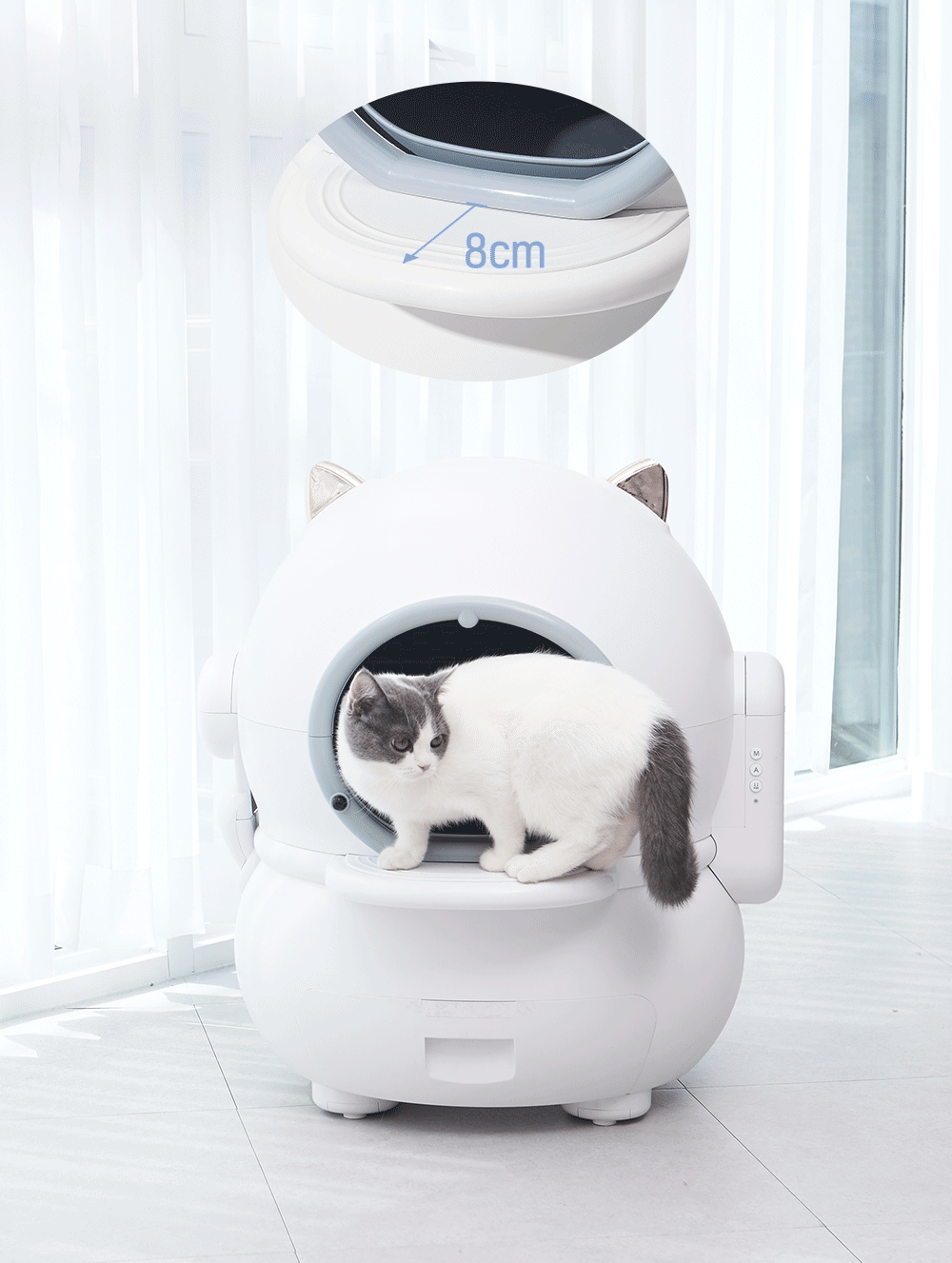 Smart Cat CleanStation – Automatic Self-Cleaning Litter Box with Deodorization, Sterilization & App Control