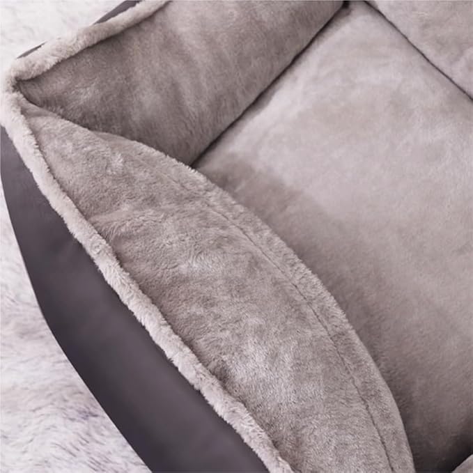Close-up of a textured gray fabric surface