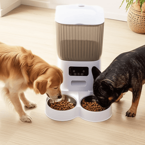 Pet Feeder with Camera 5L WiFi Smart Automatic Dual Bowl - petcareville