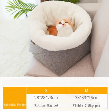 Snug Haven Pet Bed for Cats & Small Dogs
