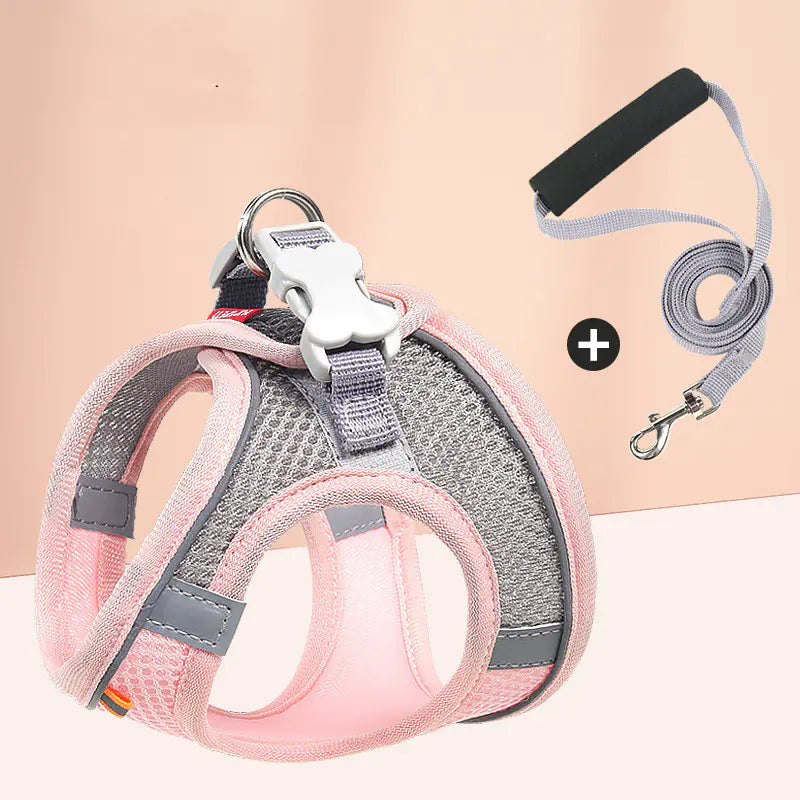 IllumiMesh Dog Harness with Leash