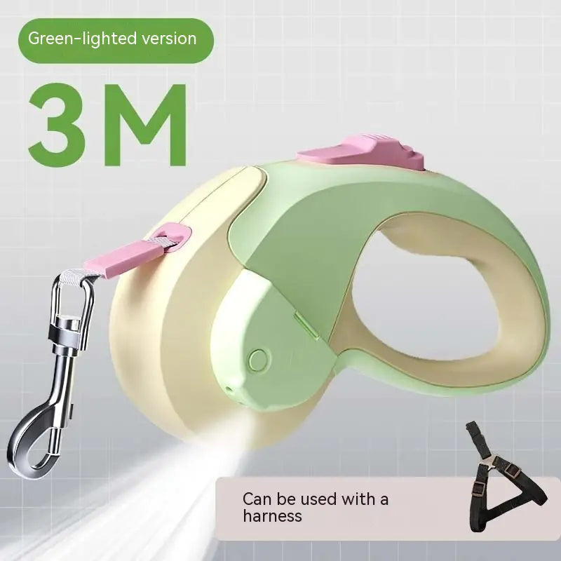 Glowing Retractable Pet Lead