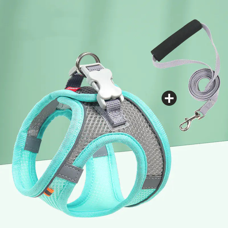 IllumiMesh Dog Harness with Leash