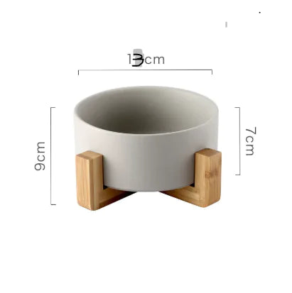 Ceramic No-Tip Pet Bowl