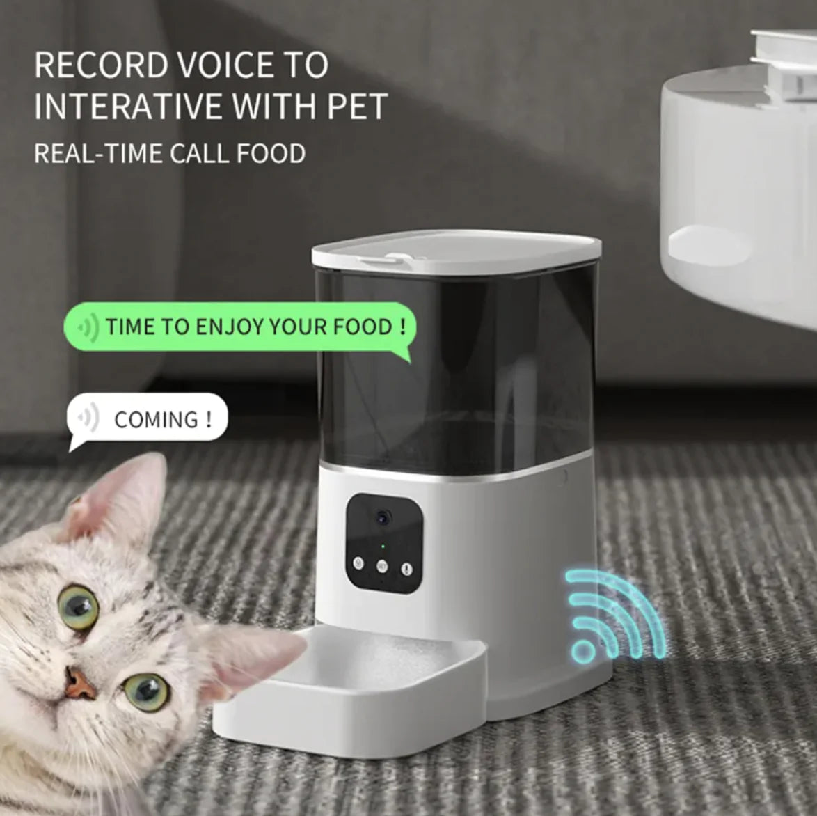 SmartFeed WiFi Pet Feeder – Voice Activated