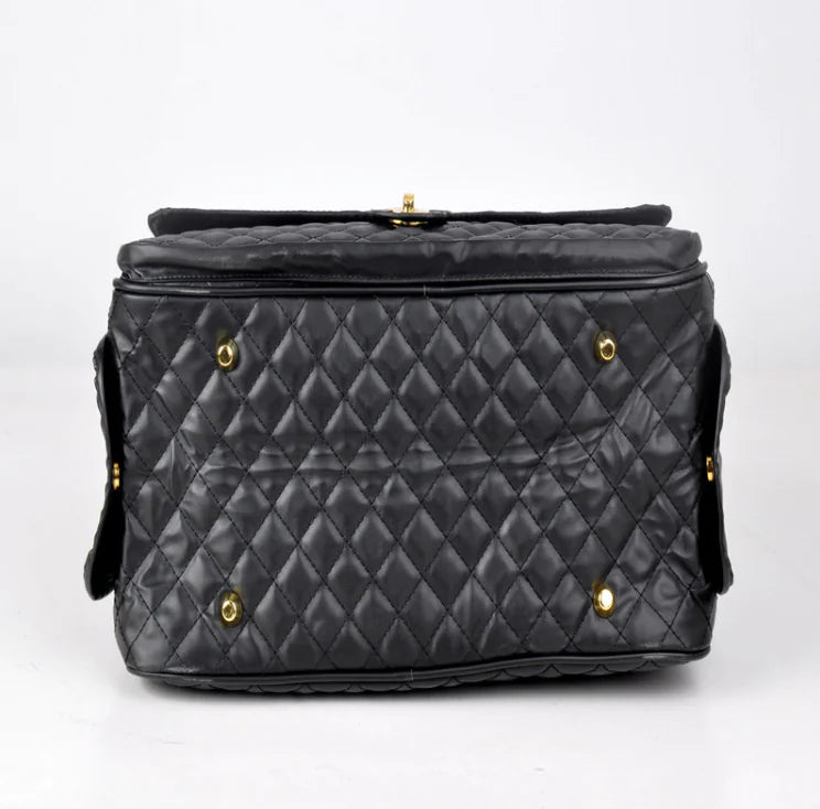 Trendy Checkered Pet Travel Backpack