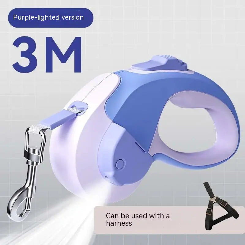 Glowing Retractable Pet Lead