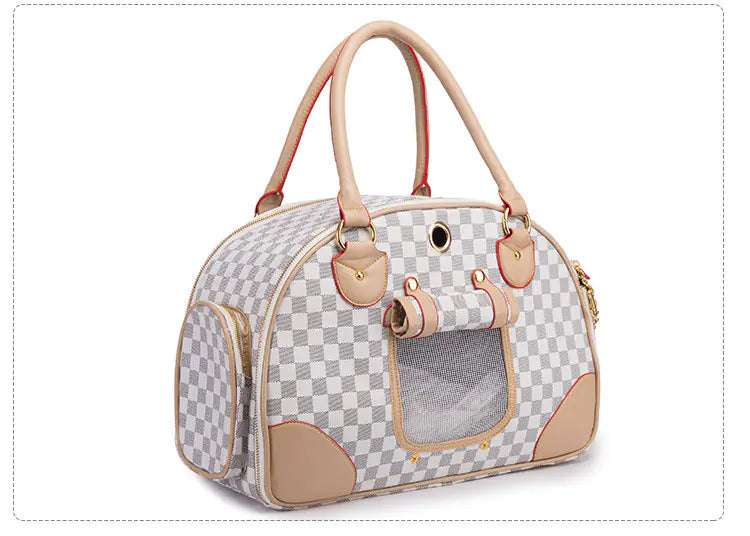 Chic Pet Travel Tote for Small Dogs and Cats