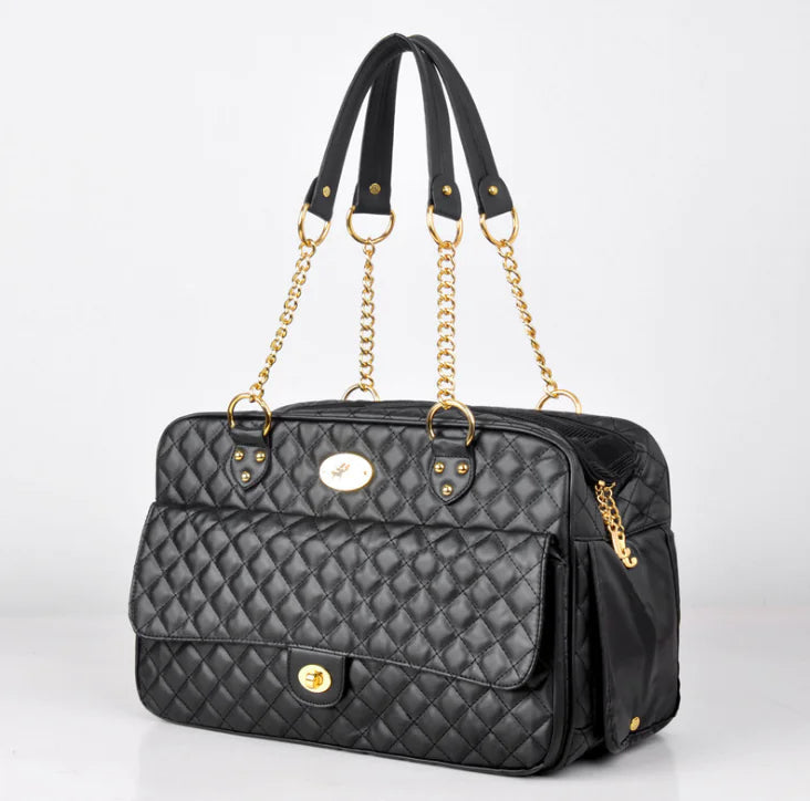 Trendy Checkered Pet Travel Backpack