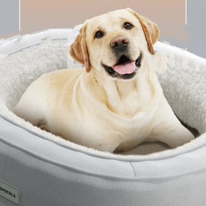 Washable Pet Bed with Removable Base — Thick Plush Dog & Cat Bed, Durable & Portable for Indoor/Outdoor Use