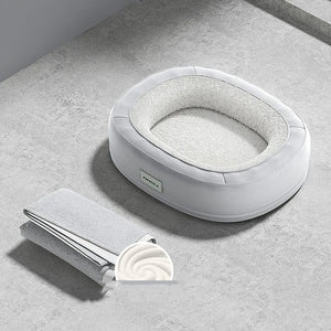 Washable Pet Bed with Removable Base — Thick Plush Dog & Cat Bed, Durable & Portable for Indoor/Outdoor Use