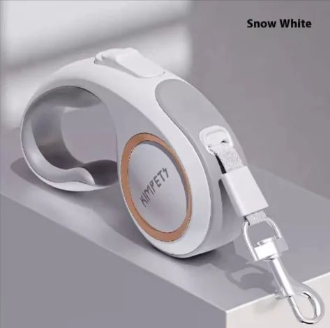 FlexiLock Pet Leash — Smooth Retractable Leash with Reliable Locking Mechanism, Durable ABS & Fabric, 3m & 5m - petcareville