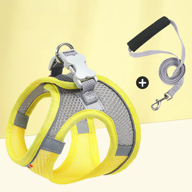 IllumiMesh Dog Harness with Leash