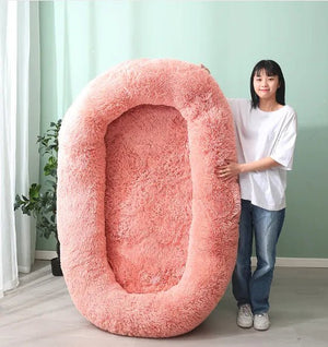 Giant Washable Dog Bed — Extra Large Plush PV Cover, Orthopedic PP Cotton Filling, Durable & Cozy 4XL-6XL Sizes