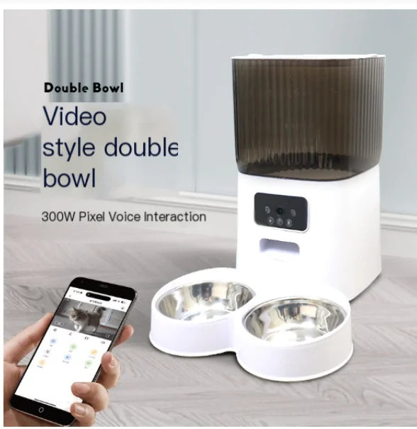 5L Interactive Pet Feeder with Camera