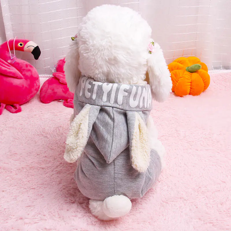 Cozy Bunny Winter Dog Suit