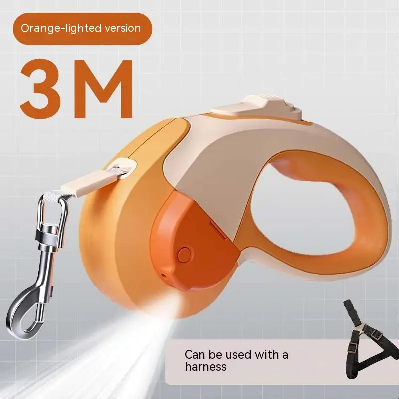 Glowing Retractable Pet Lead