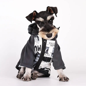 Reflective Dog Raincoat — Trendy Polyester Cotton Jacket with Adjustable Drawstrings and Reflective Details - petcareville