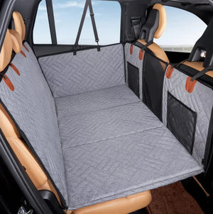 Ride-Ready Waterproof Pet Car Bed — Durable, Easy-Clean Travel Cushion for Dogs - petcareville