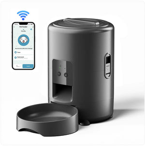 SmartFeed Automatic Pet Feeder – WiFi and Button Controlled for Cats & Dogs | Automatic Dry Food Dispenser