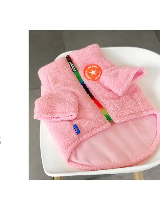 SnugPup Winter Coat — Warm Teddy Lamb Wool, England Design, Small Dogs & Cats, Adjustable L-3XL